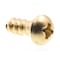 Prime-Line Wood Screw, Round Head, Phillips Drive No. 8 X 1/2in Solid Brass 25PK 9207727 - alternate 1